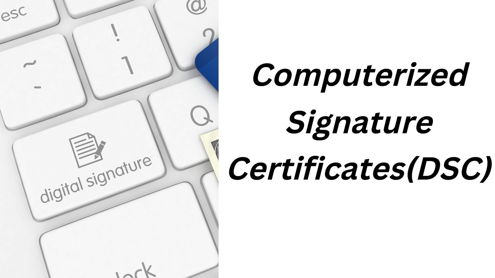 Computerized Signature Certificates(DSC)