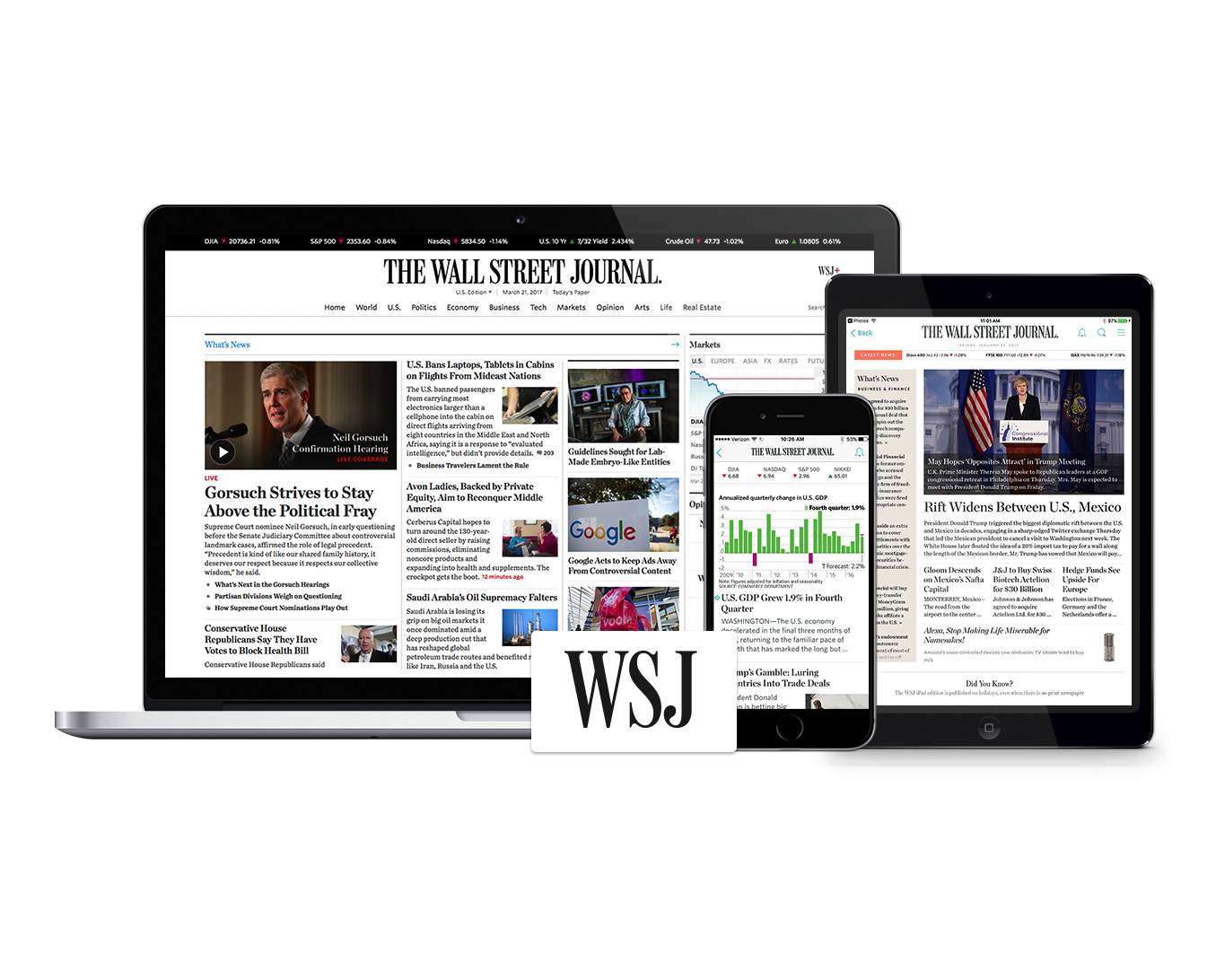 online subscription to Wall Street Journal