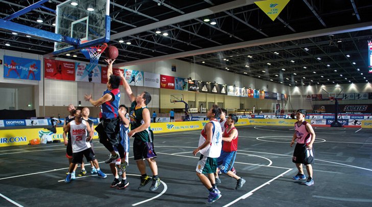 playing Basketball