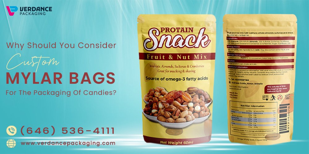 Why Should You Consider Custom Mylar Bags For The Packaging Of Candies - Verdance Packaging