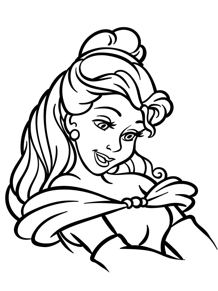 Belle Coloring Pages